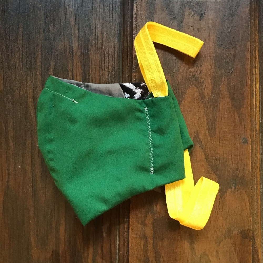 Fabric Face Mask - green